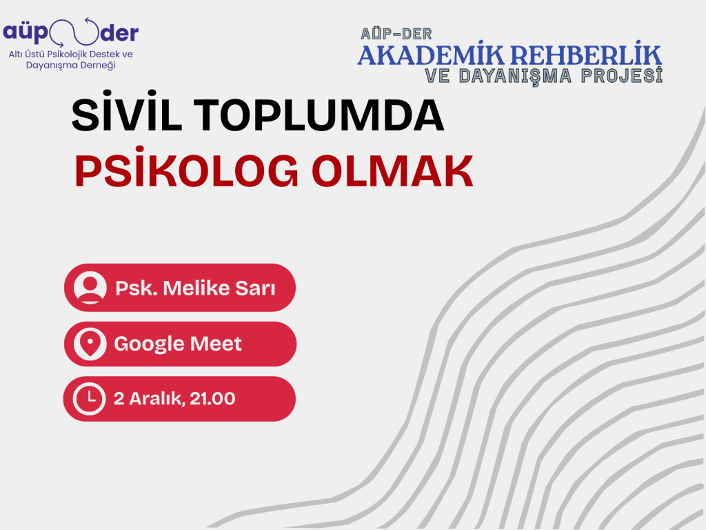 Sivil Toplumda Psikolog Olmak